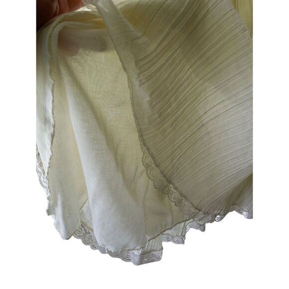 Roberta California Vintage Boho Prairie Cottagecore off white maxi dress - Picture 2 of 15